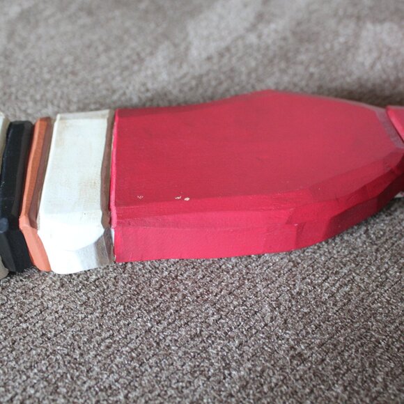 Christmas on Mainstreet Santa Claus Carved Wooden Figurine Vintage Walmart 8.5" - Picture 7 of 12